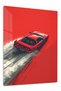 Red Sports Car Minimalist Speed Metal Wall Art