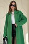 Green Belted Midi Coat - 3