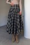 Premium Flawed Plaid Skirt - Khaki - 3