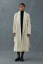    Beige Belted Midi Coat