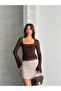 Lace Detailed Square Neck Spanish Sleeve Blouse - 3