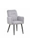 كرسي أنيق باللون الرمادي الفاتح - 2