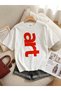 Art Printed Cotton Women's T-Shirt