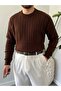 Mira Premium Braided Hair Crew Neck Thick Knit Sweater