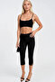 New Season High Waist Lycra Bermuda Trousers 52101017 - 2