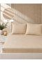 Striped Satin Double Bed Sheet Set |   160X200+30 cm |   Elastic, Soft Textured, Stylish and Comfortable