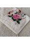 Patterned Stitched Unlined Writing Tulle Yemeni Foulard Scarf 100X100 Cm, Middle Part Empty - 6