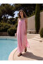 Esvab • Modern & Distinctive U Roba Collar Rope Strap Slit Dress - 2