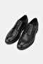 Men's black genuine natural leather eva sole lace-up shoe size 39-45 - 2