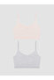 Rmz Gi̇yi̇m Farkiyla Girls' Bustier with Drawstring Straps, 2-Piece Set