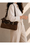 Women's New Season Suede Fabric Luxury Belt Design Hand & Shoulder Bag Size: 30 X 14 X 10 cm