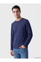 Esvab • Modern & Distinctive Zero Roba Collar Long Sleeve Combed Cotton Men's T-Shirt