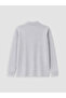 Esvab • Modern & Distinctive Devrik Roba Collar Long Sleeve Boys' T-Shirt - 3