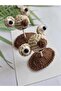 Hand Knitted Sid Figured Baby and Child Hair Clip Fun Amigurumi Ice Age Themed Gift Design Clip Set - 6