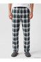 Esvab • Modern & Distinctive Standard Fit Checkered Embroidered Men's Pajama Bottoms - 2