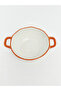 Esvab • Modern & Distinctive Pumpkin Embossed Double Handle Ceramic Salad Bowl - 5