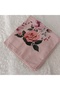 Patterned Stitched Unlined Writing Tulle Yemeni Foulard Scarf 100X100 Cm, Middle Part Empty - 4