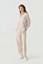 Zippered Drawstring Minimal Beige Set 1939 - 3