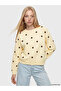 Esvab • Modern & Distinctive Polka Dot Loose Fit Women's Thick Sweatshirt