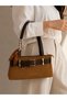 Women's New Season Suede Fabric Luxury Belt Design Hand & Shoulder Bag Size: 30 X 14 X 10 cm