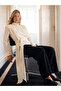 Esvab • Modern & Distinctive Stand Collar Gathered Belted Blouse - 2