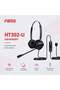 HT302-U Crystal Audio USB Headset - Binaural, ENC Noise Reduction, Ultra-Lightweight, Soft Leather Ear Cushions, for Office & Call Center - 4