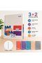 A4 3+2 Spiral 5-Cover Notebook – 5 Separate Sections, Colorful Covers for Each Section