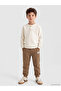 Esvab • Modern & Distinctive Embroidered Boys' Jogger Sweatpants with Waist Cord
