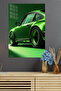 Green Porsche 911 Studio Metal Wall Art - 4