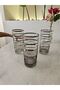 Silver Striped Stone Water Cup Set of 6