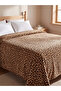 Esvab • Modern & Distinctive Leopard Embroidered Double Blanket