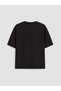 Peak New Season Black Crew Neck Printed Men's T-Shirt - 7