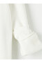 Vizyon New Season White Crew Neck Embroidered Men's Thick Sweatshirt - 8