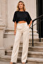 Women's Cotton Stretchy Bat Sleeve Boat Neck Crop Blouse Mdm2024 - 5