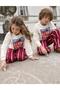 Strawberry Themed Thin Linen Track Suit for Girls, Two-Piece Bottom and Top Set - 3