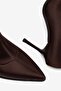 Rovina Thin Heeled Suede Boots Brown - 6