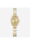 ساعة ثنائية اللون ذهبي وفضي بواجهة بيضاوية وأرقام عربية -TIMERA Two-Tone Gold & Silver Oval Watch with Arabic Numerals