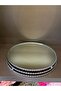 Decorative Mirrored Presentation Tray 35 cm Silver Riser Jardinyer Round Serving Tray with Metal Frame - 3