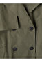 Ozmarka New Season Khaki Double-Breasted Collar Belted Women's Trench Coat - 6