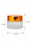 20 ml Gold Glossy Lid Frosted Lip Skin Care Cream Cosmetic Hand Care Travel Glass Jar - 2