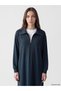 High Collar A-Line Sweat Dress - 2