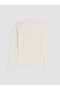 Lcw Modest Ecru High Collar Women's Ribbed Bodysuit - 6