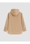 Ozmarka New Season Brown Hooded Striped Women's Shirt Tunic - 7
