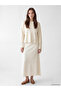 Lcw Modest Ecru Crew Neck Women's Knitwear Sweater - 2