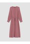 Peak New Season Pink Crew Neck Muslin Dress - 5