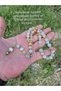 Güleç Natural Stone Natural Frosted Agate Stone Prayer Beads 8 mm Sphere Cut Gold Hematite Detailed 33-Piece Men's Prayer Beads