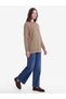 Özmarka New Season Brown Crew Neck Women's Knitwear Tunic - 2