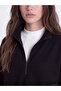 Lcw Modest Black High Collar Soft Touch Women's Sweatshirt Tunic - 3