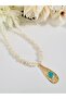 Heart Pearl Drop Pendant Necklace 45 cm - 4