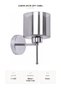 Stick Sconce Double Glass Cylinder Modern Wall Lamp Honey Smoked Glass E27 - 3